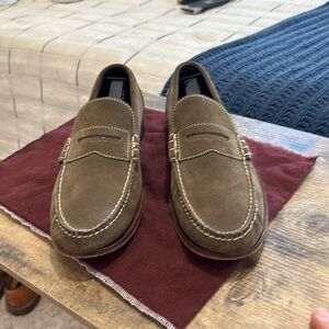 Cole Haan Loafers suede olive brown size 8.5